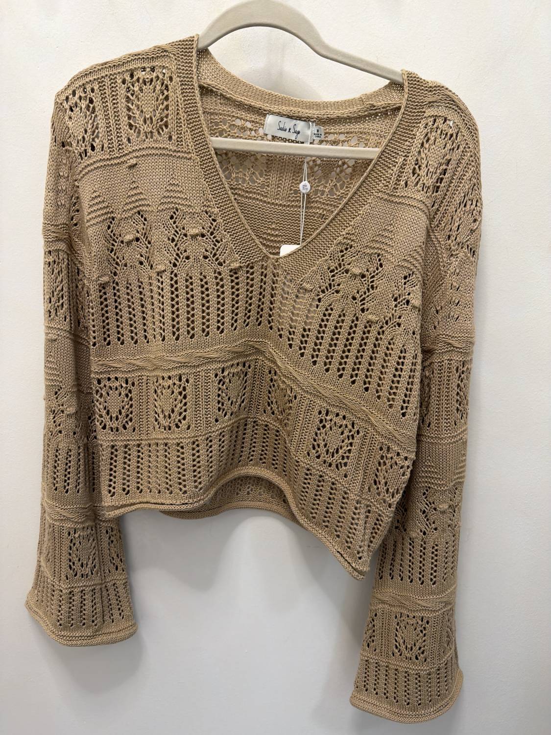 Sadie & Sage - Women's V Neck Sweater