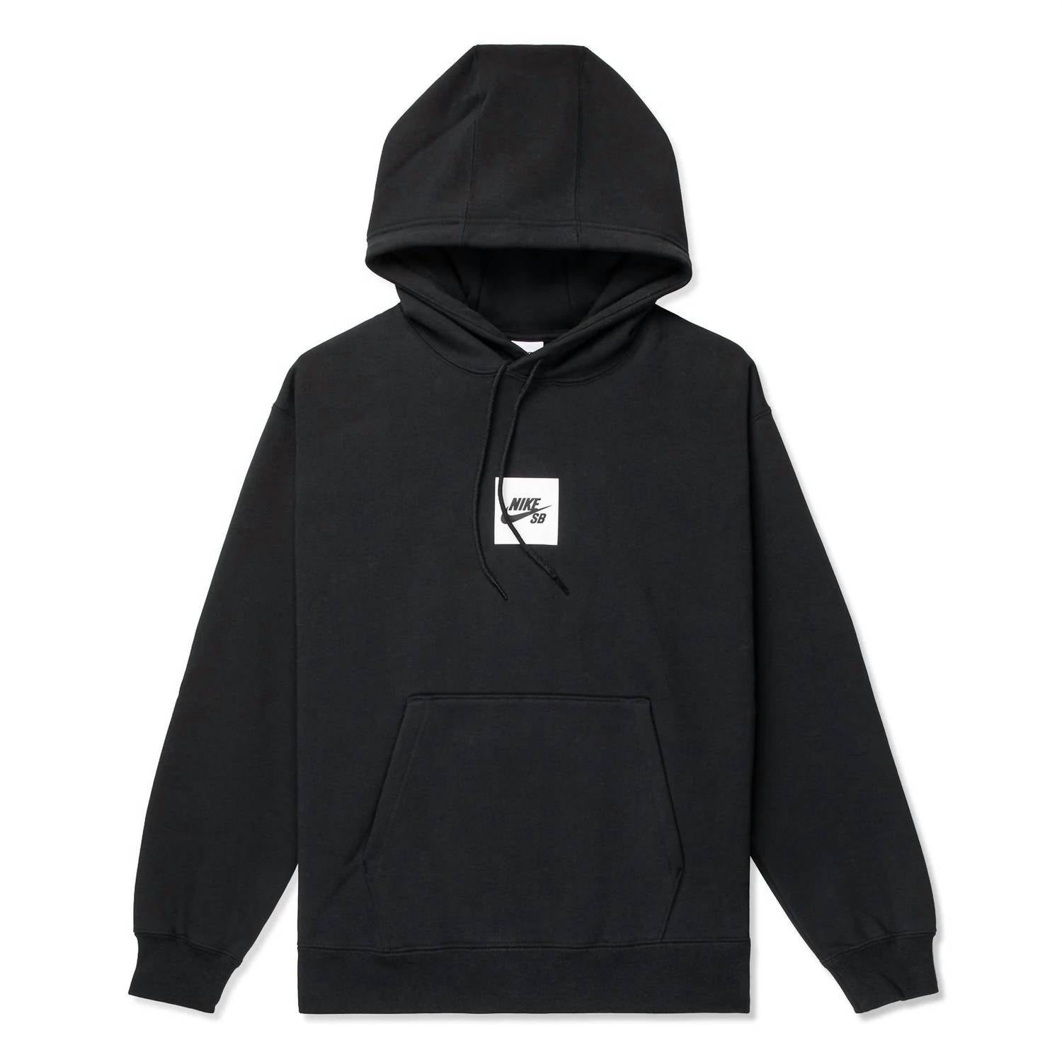 NIKE Sb Logo Fleece Hoodie in black - men's shirt - view 4