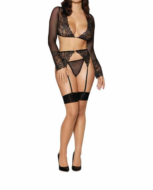 Dreamgirl - Corded Stretch 3 Piece Bra Set