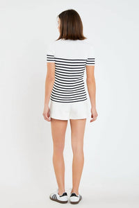 English Factory - Stripe Fitted Knit Top