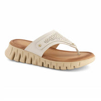 Andrea - Women's Cut-out V-strap Thong Sandal