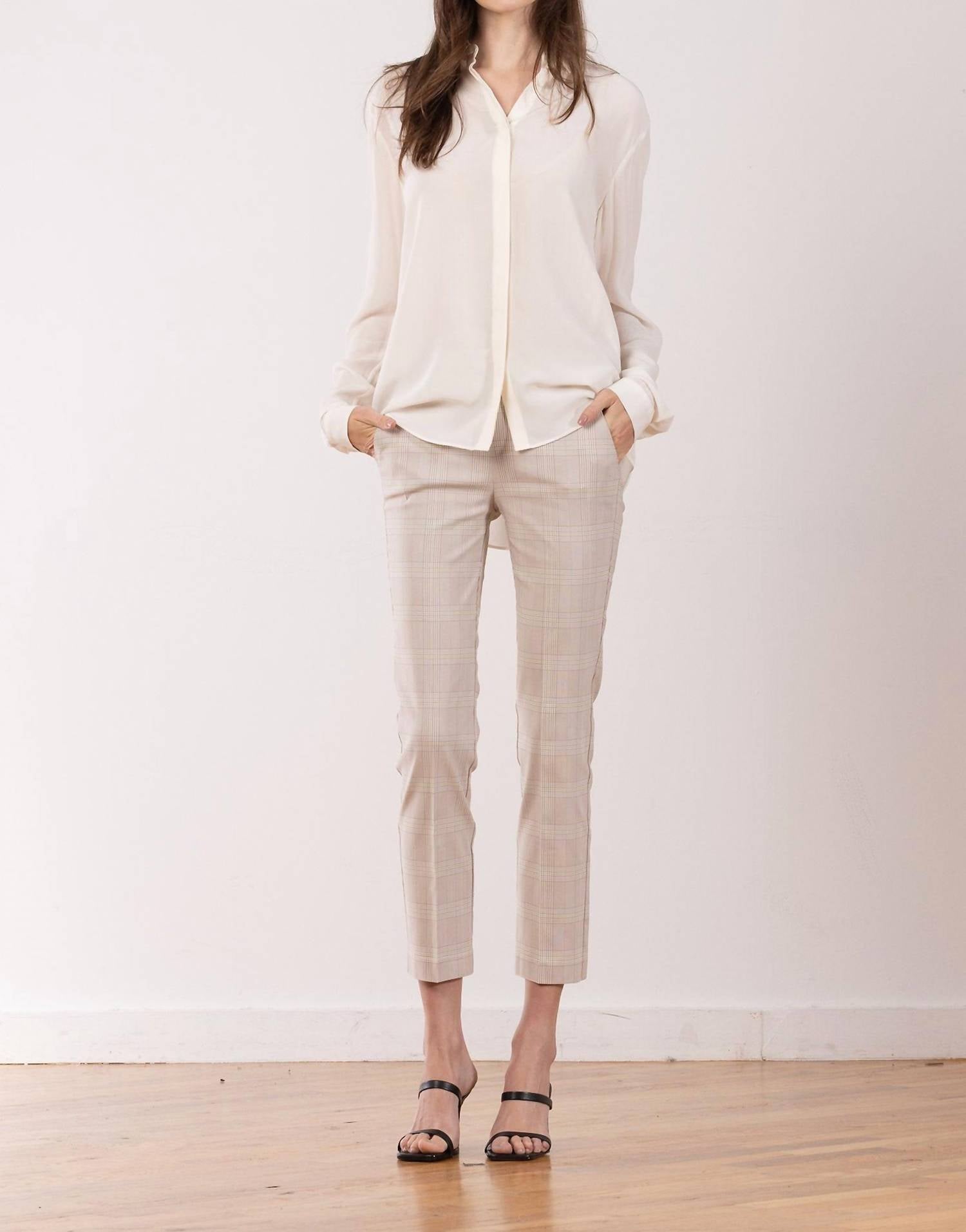 Avenue Montaigne - Lulu Straight Cropped Pant