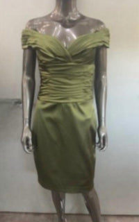 Kay Unger - Women's Off the shoulder silk dress