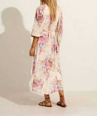 Hansen & Gretel Willow Flowy Midi Dress in floral - women's dress - alternate view