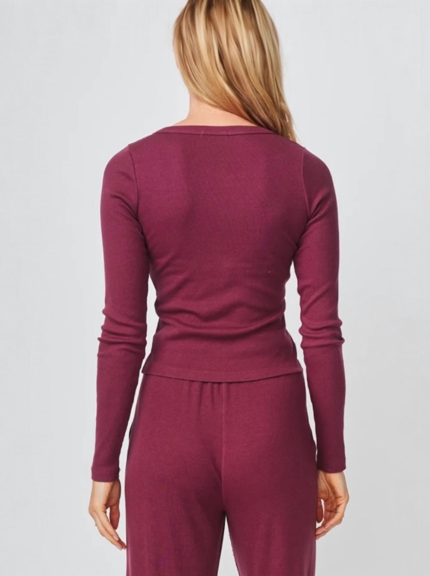 Sundry - Long Sleeve Button Down Top