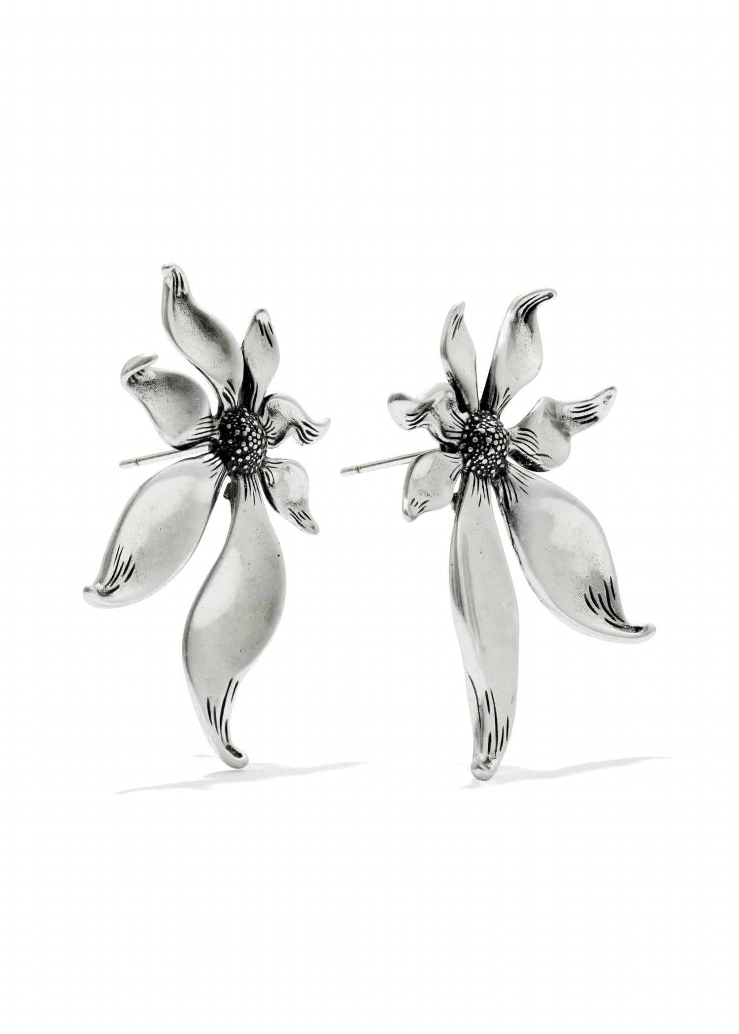 Kendra Scott Women's Anya Flower Stud Earrings in vintage rhodium - women's jewelry
