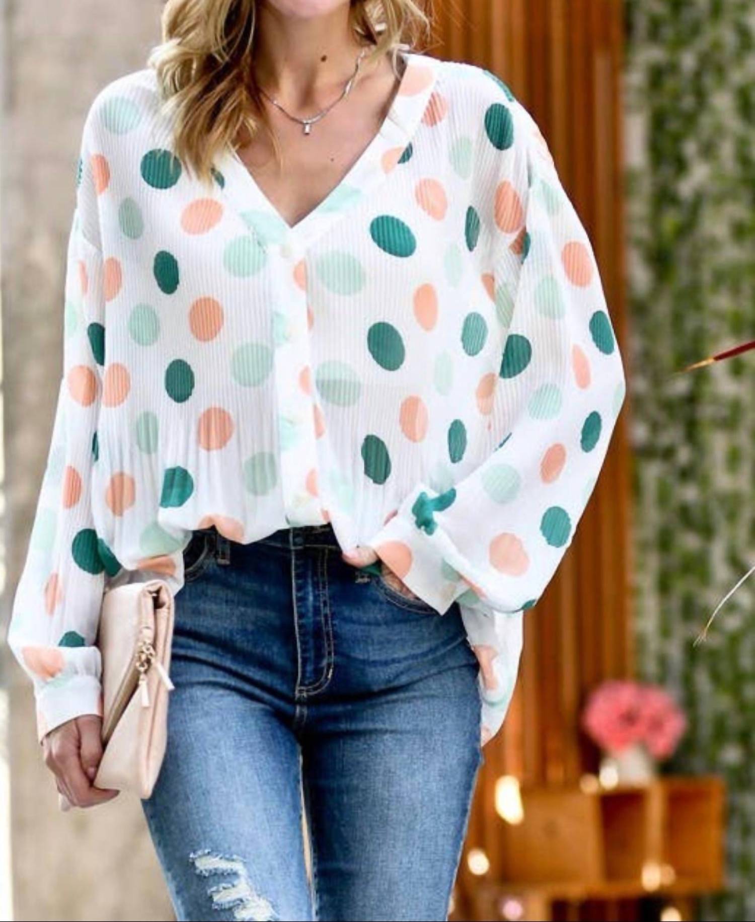 Mazik - Spot On Flowy Top