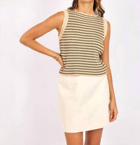 Sage The Label - Mona Stripe Sweater Tank