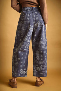 Miou Muse - Paisley Print Washed Pants