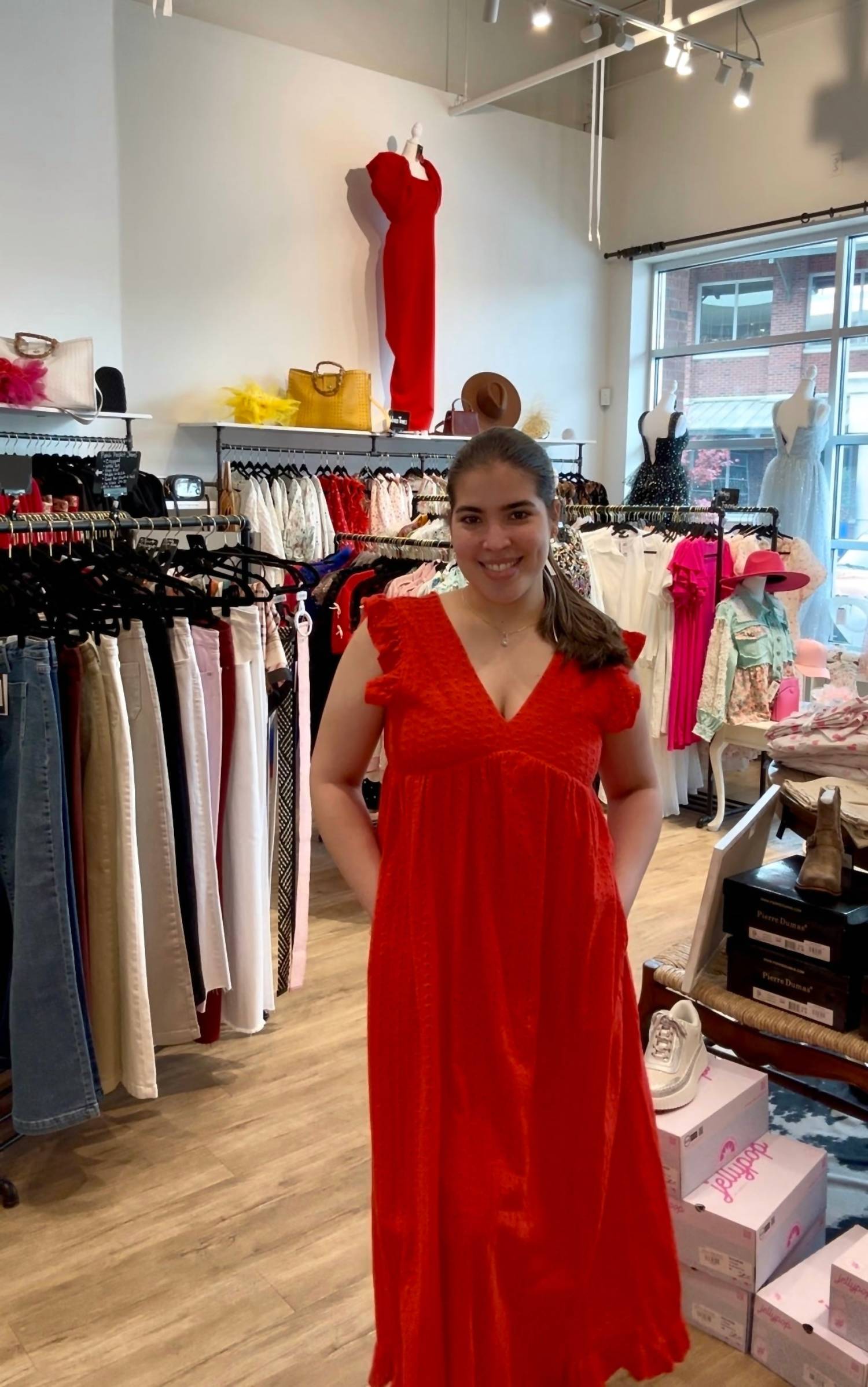 Mikarose - Dutton V-neck Maxi Dress