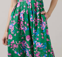 Sugarlips - Women's Julia Floral Pleated Maxi Dress