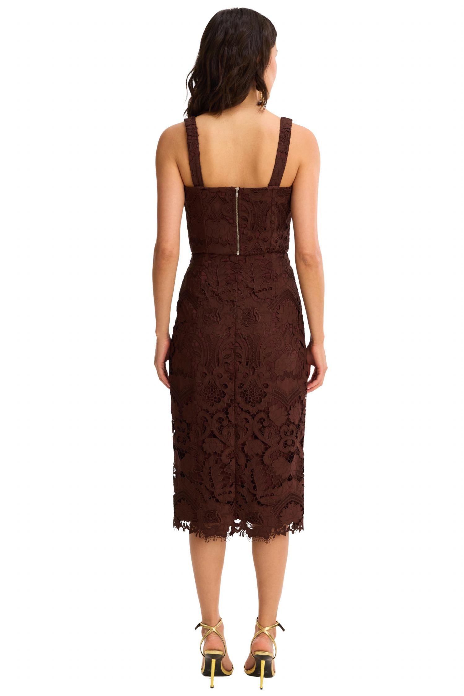 ALLISON NEW YORK Drea Skirt in chocolate brown - women's skirt - view 4