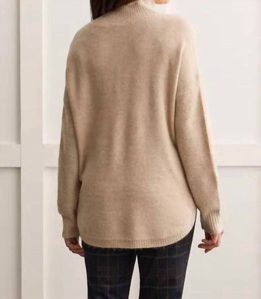 Tribal - Long Sleeve Mock Neck Knit Sweater