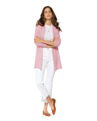 Monticelli Cashmere - Women's Pure Cashmere Long Open Front Cardigan
