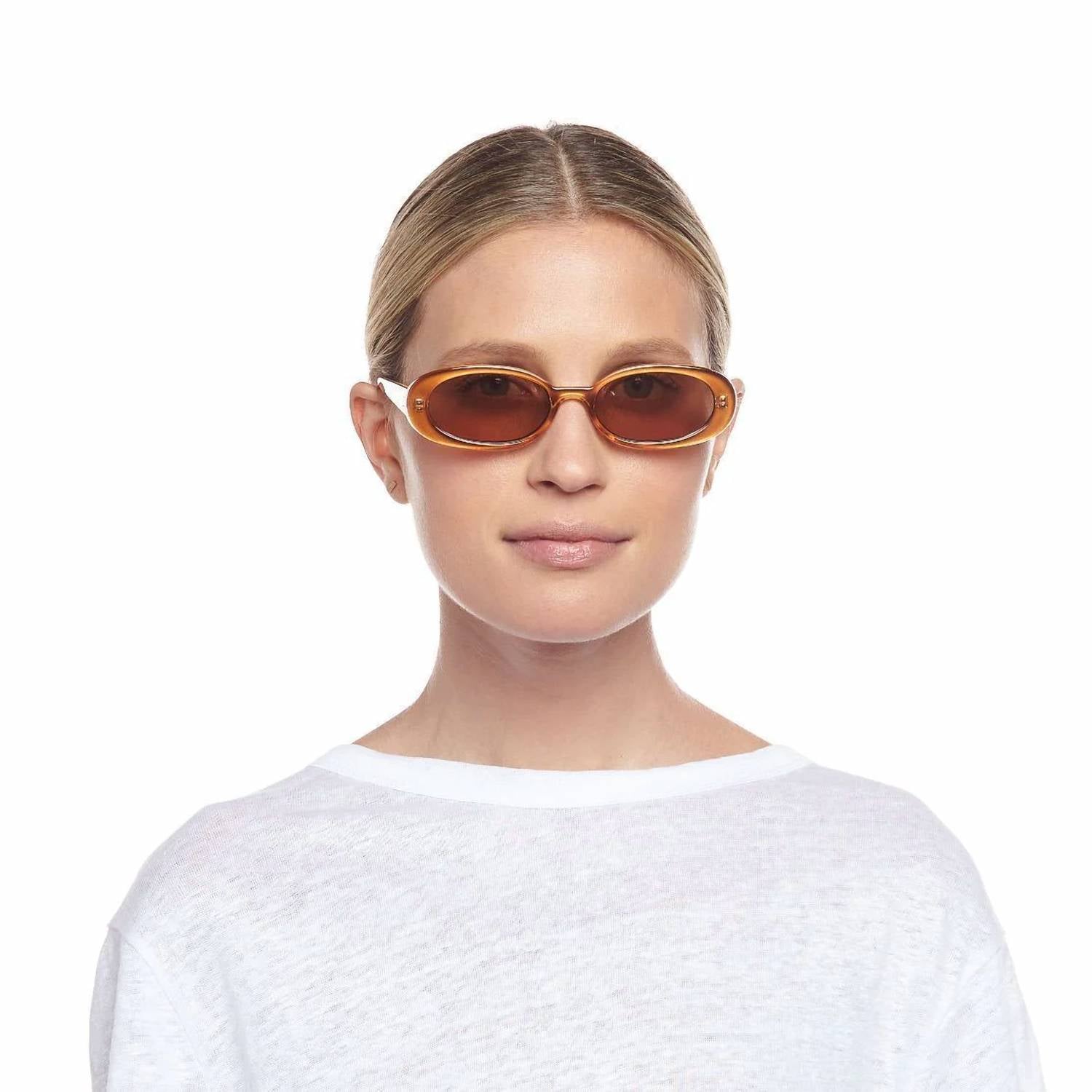 Le Specs - Women's Outta Love Oval Sunglasses