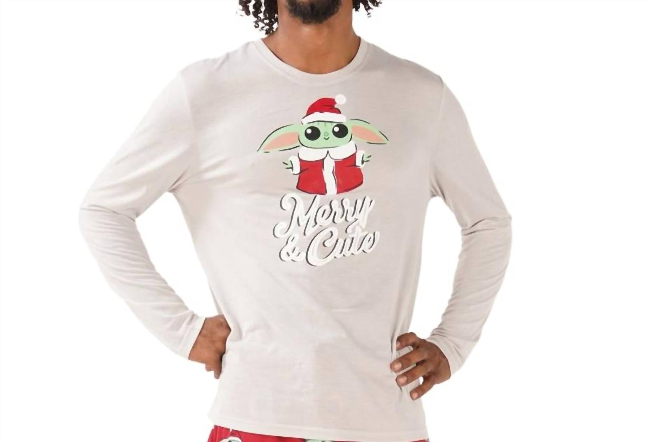 Munki Munki - Men's Grogu Holiday Pajama Top
