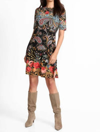 Johnny Was - JANIE FAVORITE ELBOW SLEEVE MOCK NECK DRESS