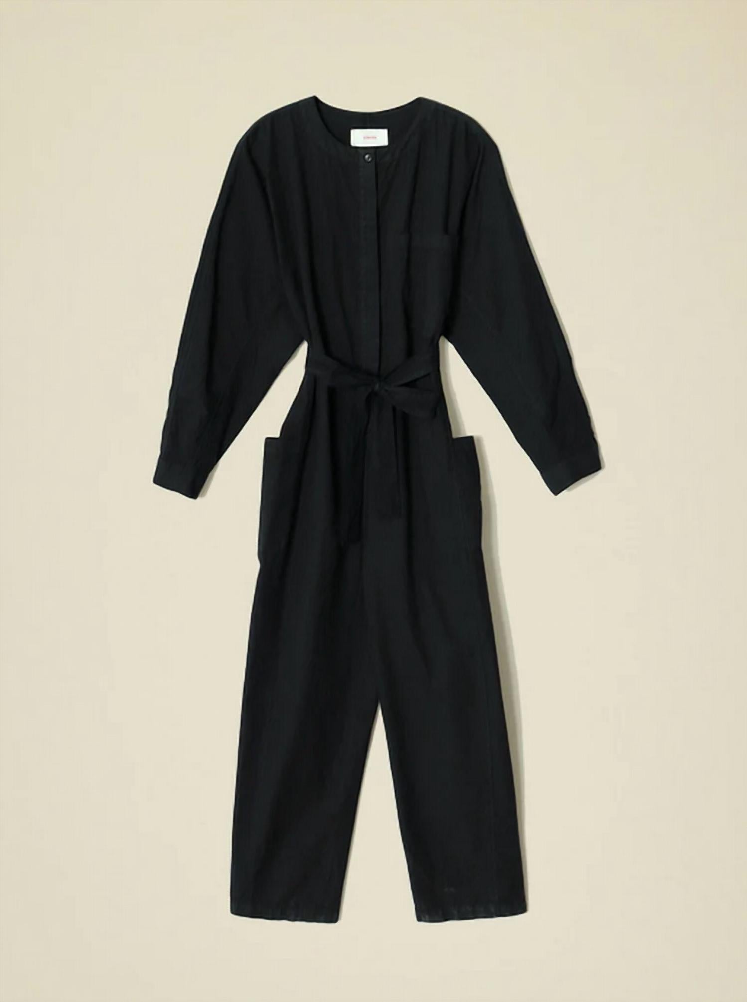 XIRENA Kenton Elbow Sleeve Jumpsuit in black - women's pants - view 4