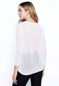 Picadilly - Knit With Silver Appliqué Top