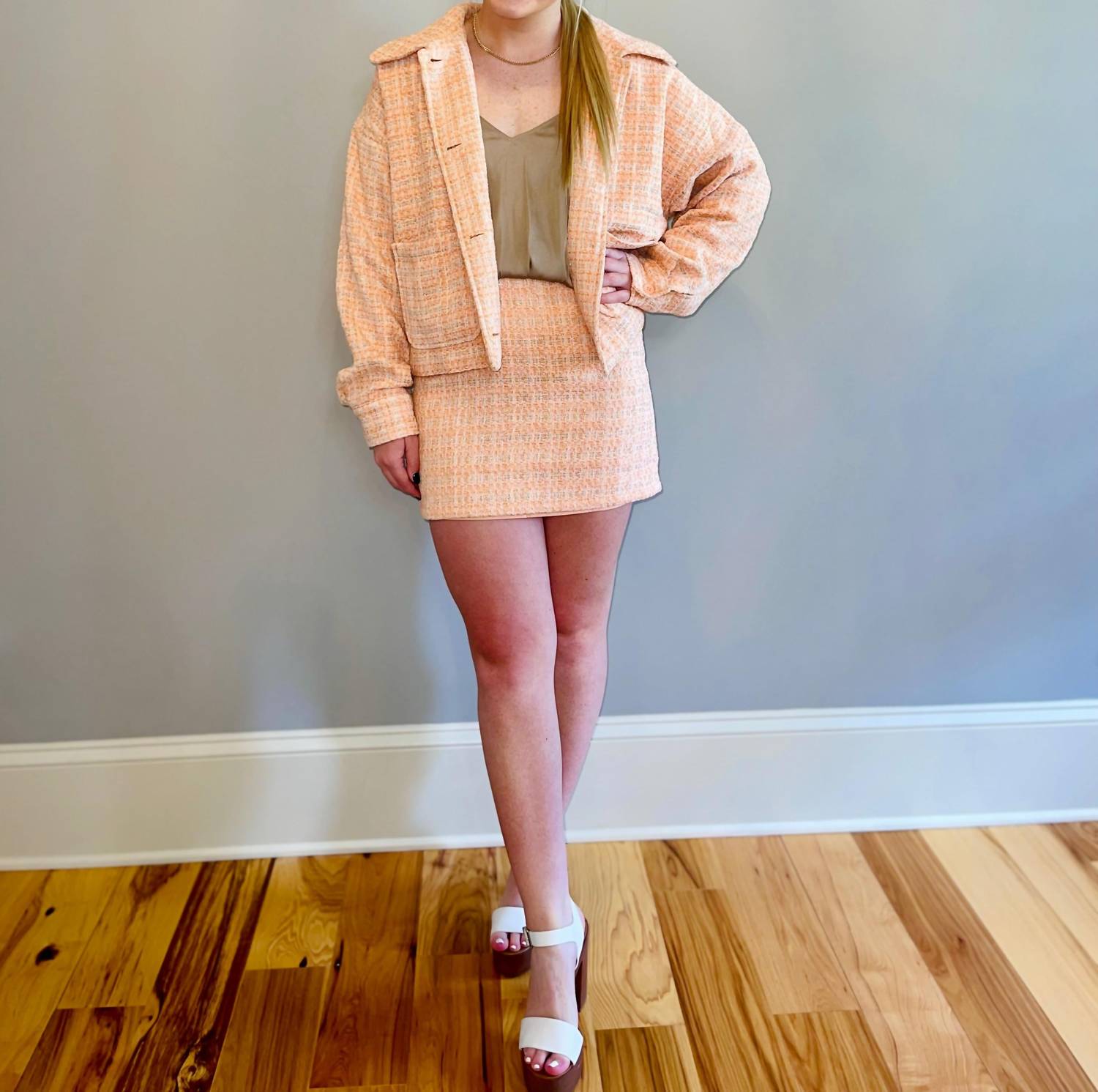 Le Lis - Tweed Mini Skirt