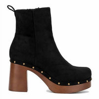 New York & Company Women's Vanna Boots in black suede - women's shoe - detail view