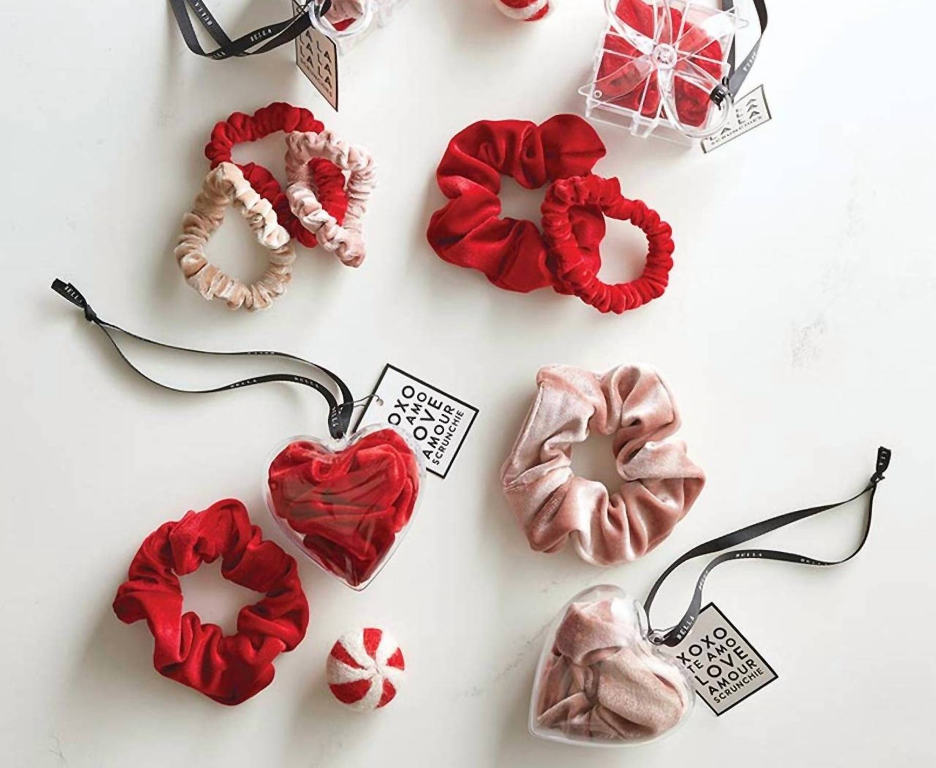 Bella Sleep + Spa - Women's Large Scrunchie Heart Ornament