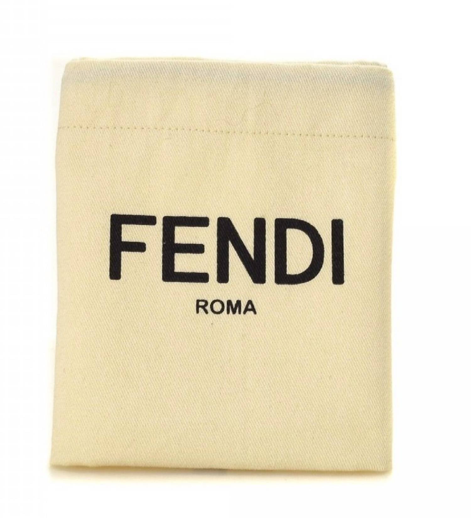 Fendi - Women's Ff Logo Pebbled Calf Leather Card Case Wallet