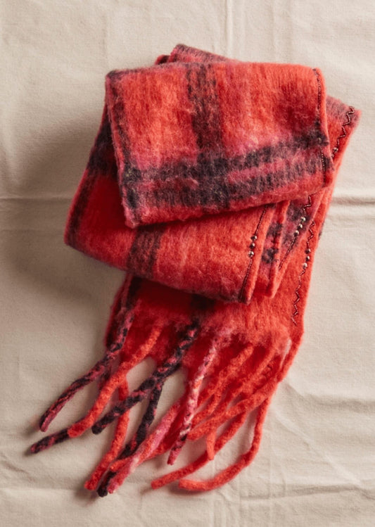 Free People - Women's Highland Plaid Skinny Scarf
