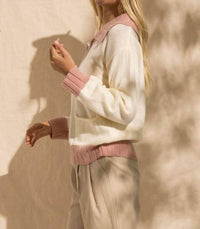 Papermoon - Jessi Colorblock Zip Sweater