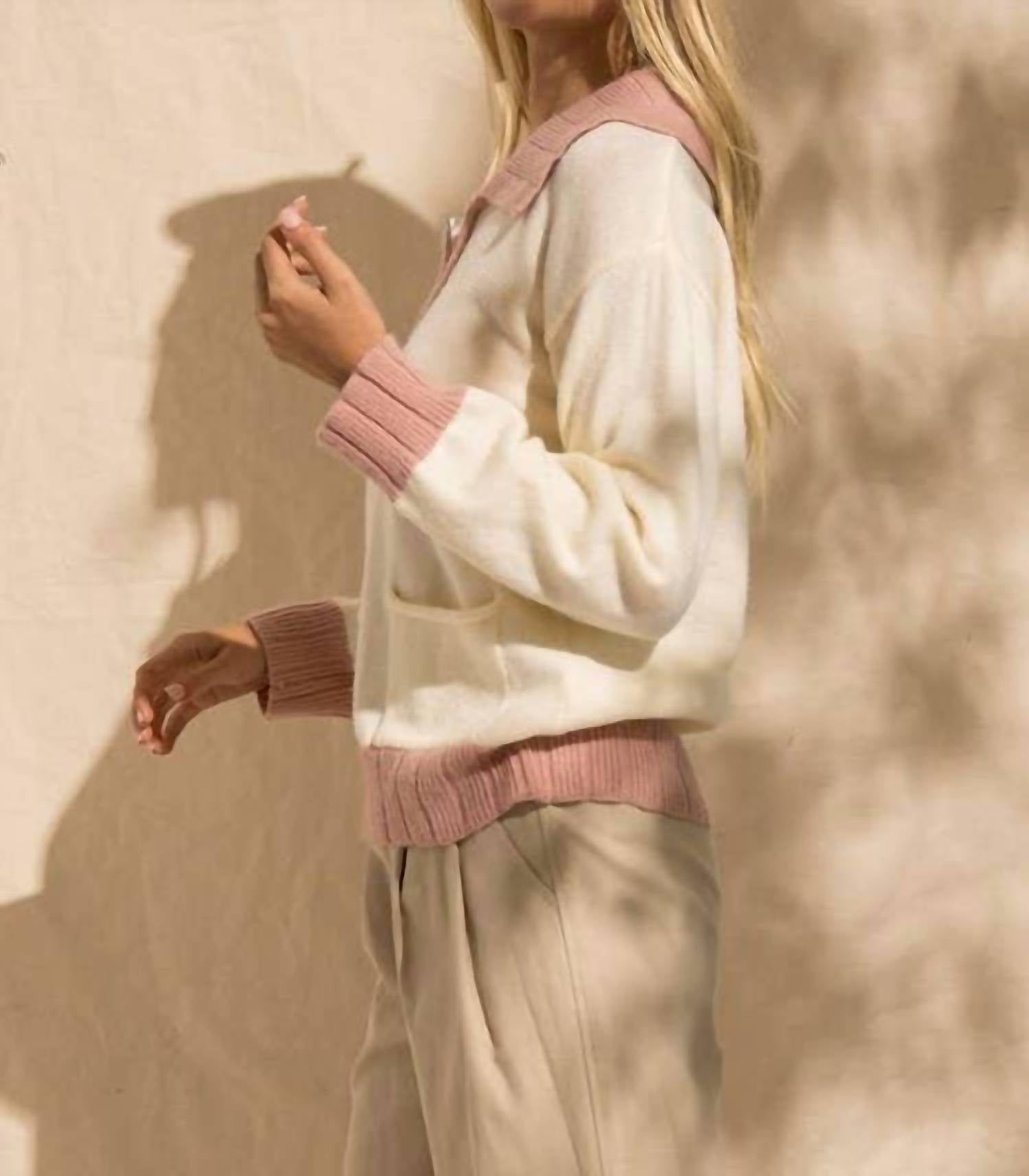 Papermoon - Jessi Colorblock Zip Sweater