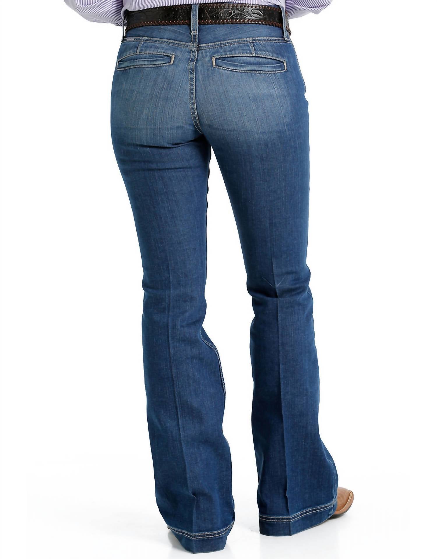 Cinch - Lynden Stretch Trouser Mid Rise Slim Fit Flare Leg Jeans