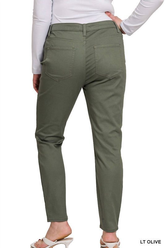 Zenana - High Rise Skinny Denim Pants