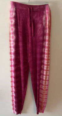 Wispr - Burning Out Tie-dye Silk Blend Jogger Pants