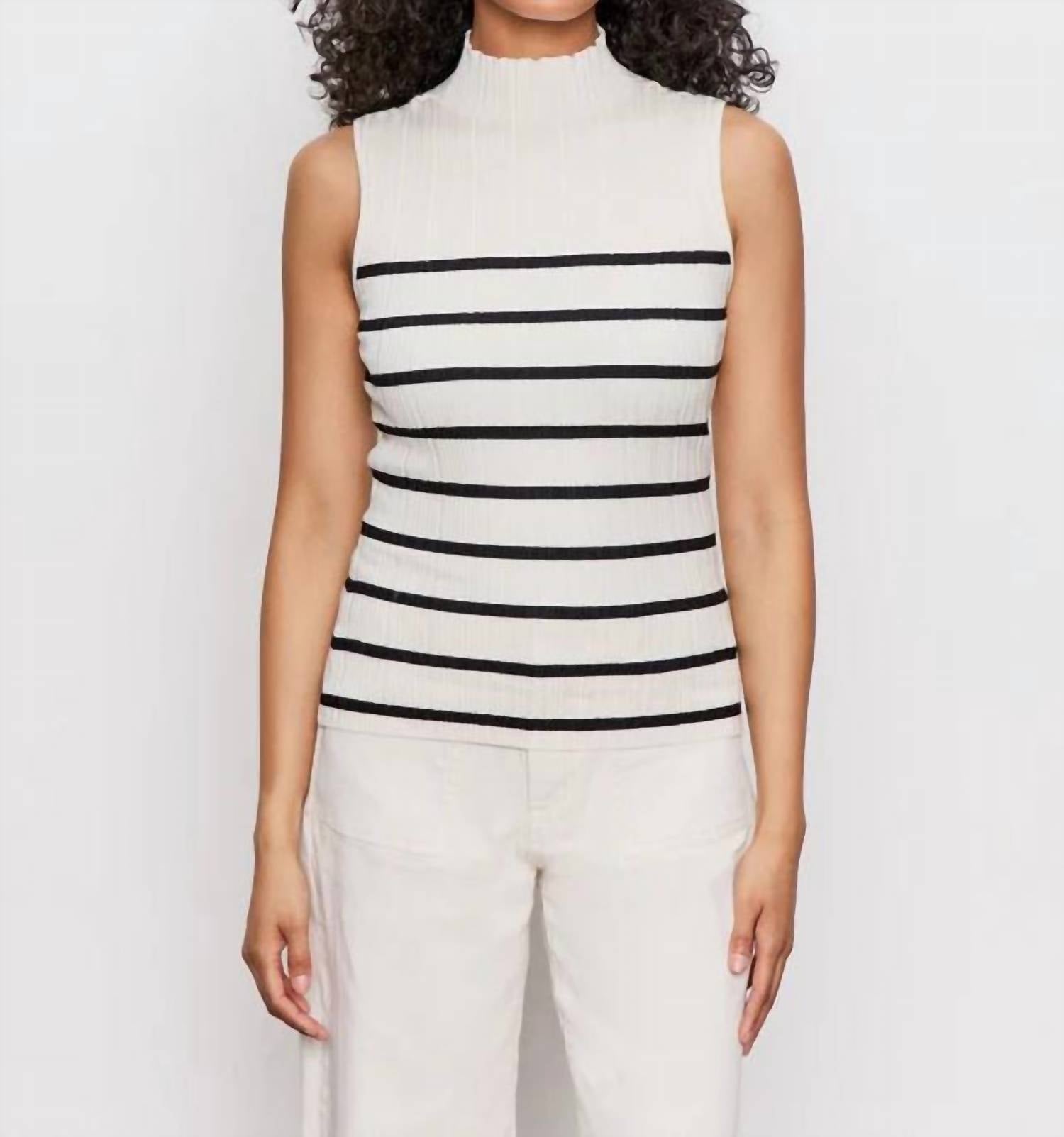 Sanctuary - Ribbed Funnel Neck Top