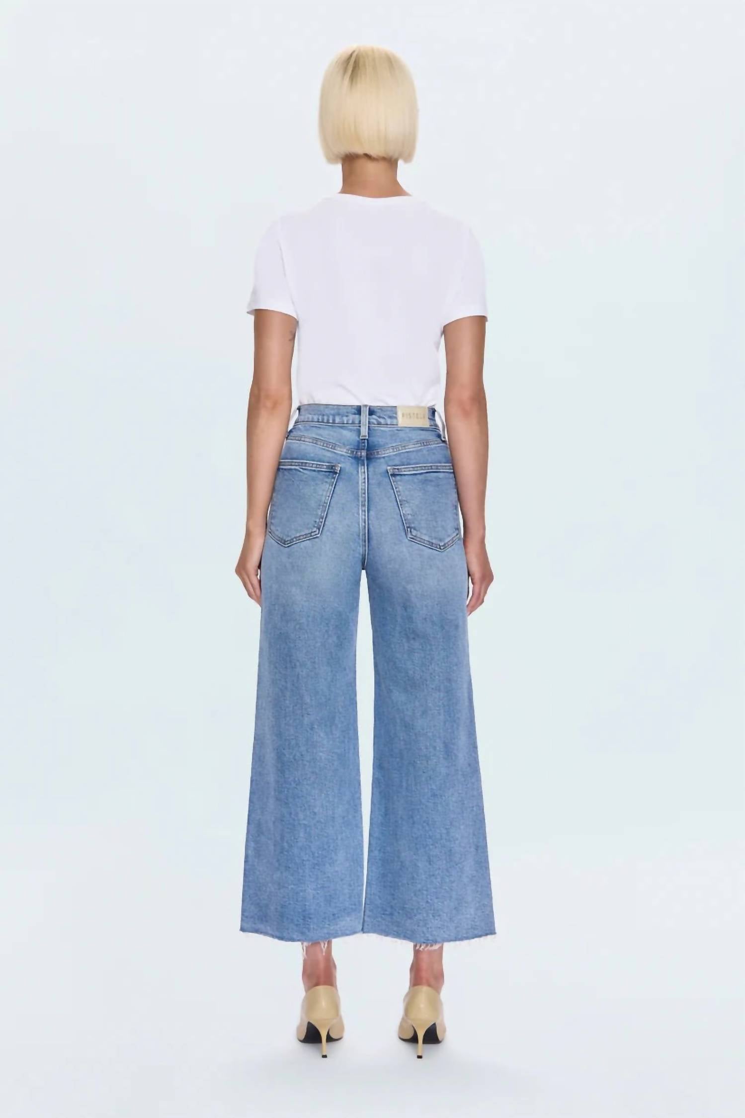 Pistola - Lana Crop High Rise Ultra Wide Jeans