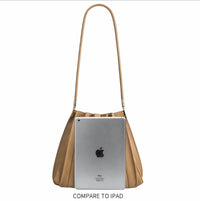 Melie Bianco - Women's Carrie Pleated Vegan Leather Shoulder Bag