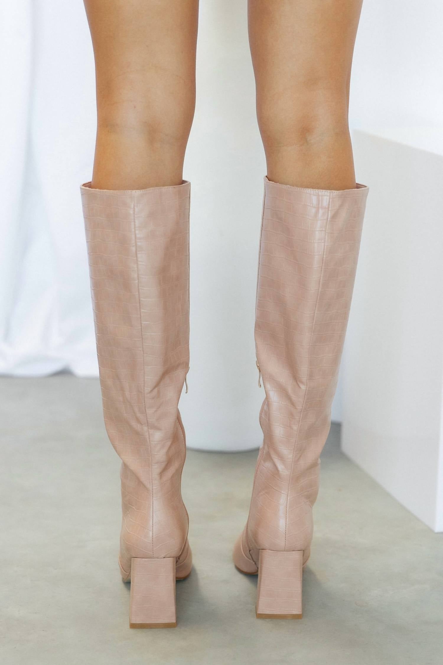 BiLLiNi Women's Charley Knee High Boots in rose clay - women's shoe - view 5