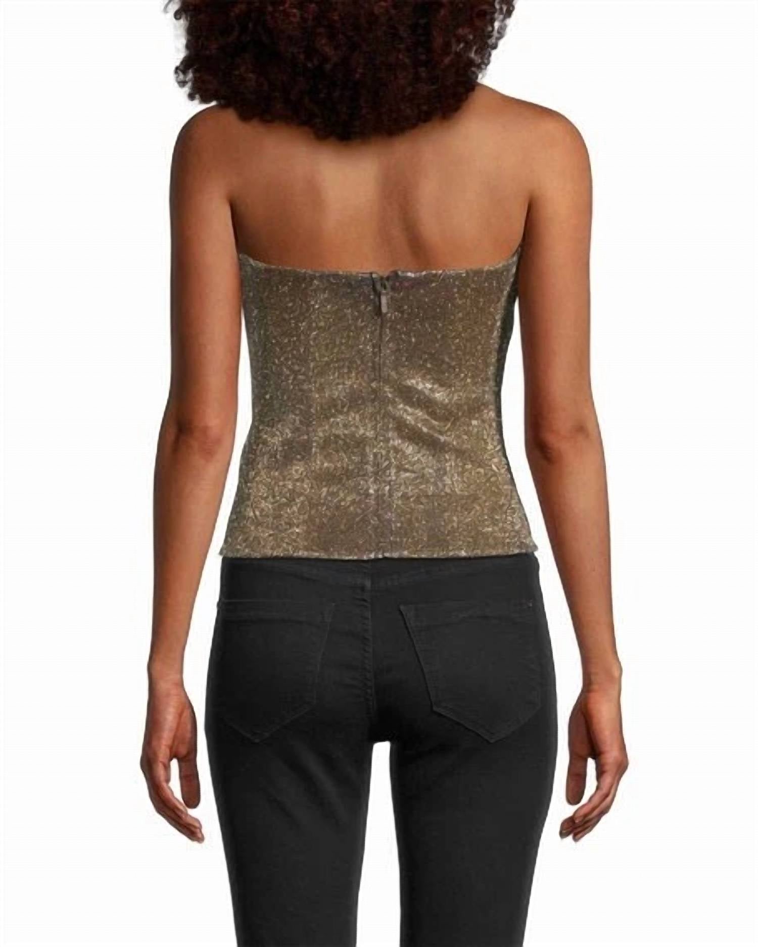 Nicole Miller - Sequin Bustier Top