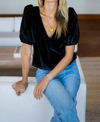 Emerson Fry - Balloon Mod Velvet Top