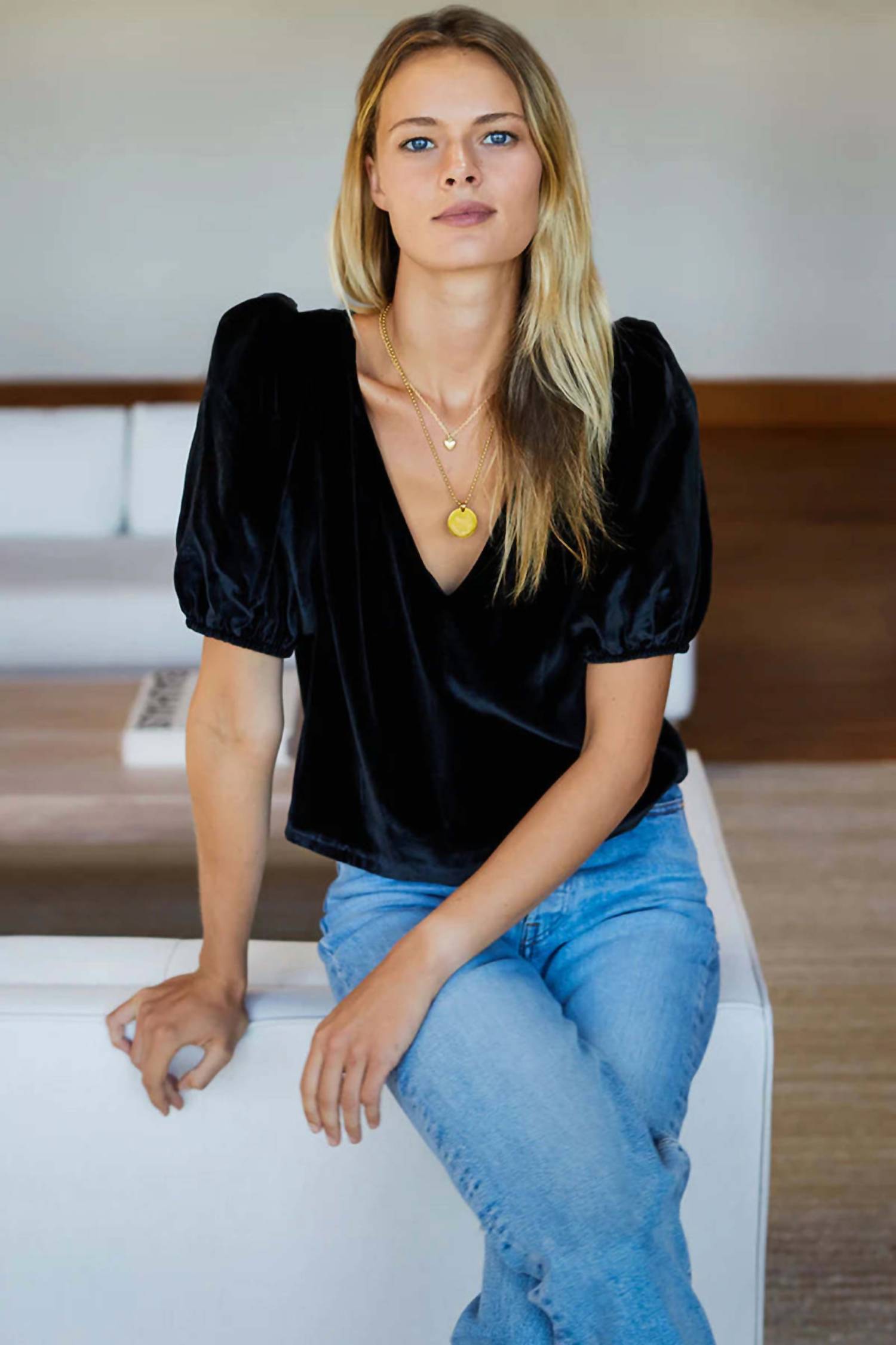 Emerson Fry - Balloon Mod Velvet Top