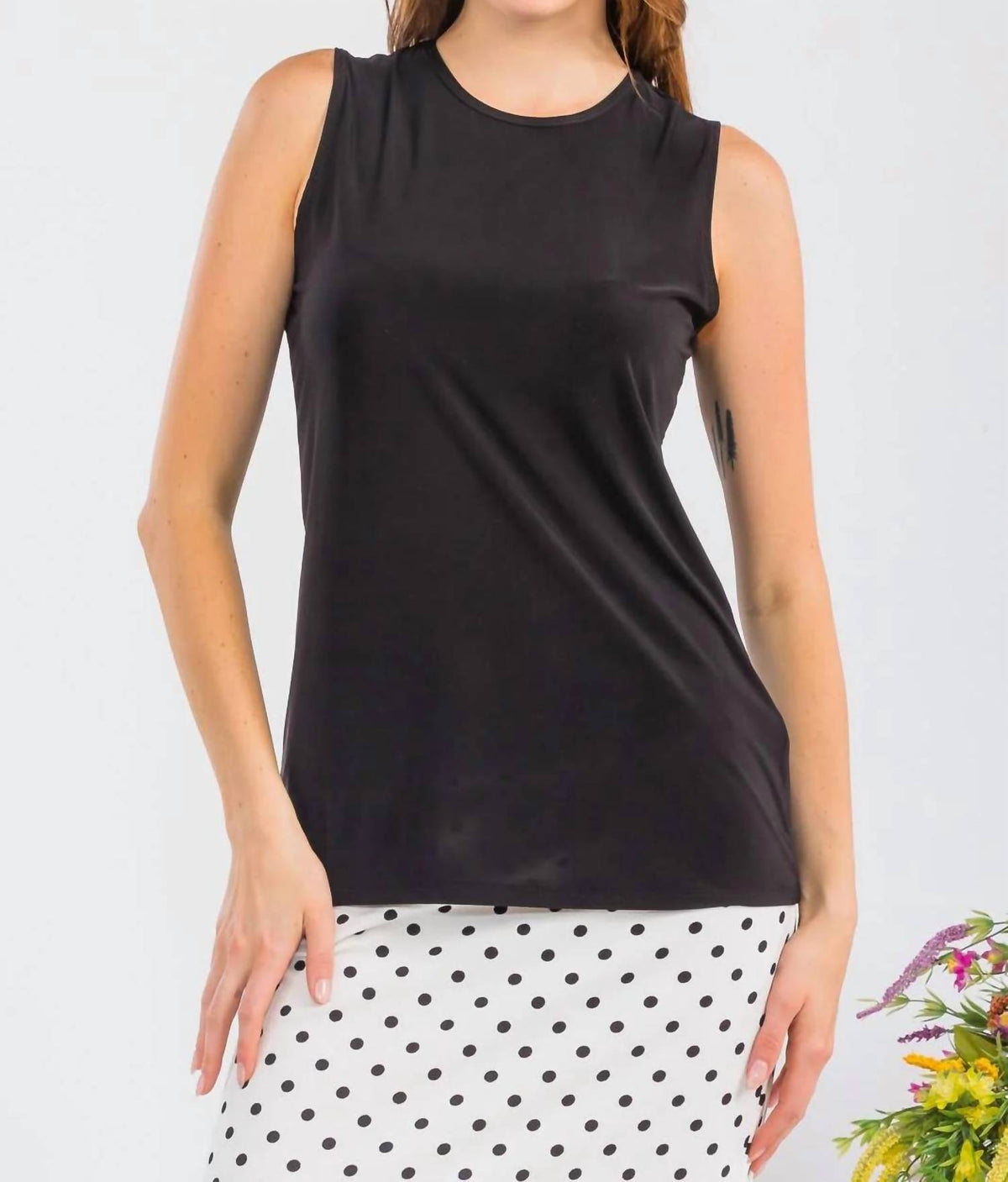 Celeste - Women's Modest Wrinkle Free Layering Sleeveless Top