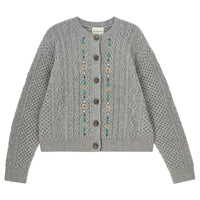 Jumper1234 Jewel Cable Cardigan in cloudy silver 1 - women's cardigan - view 4