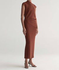 A.L.C. - Edith Metallic Knit Asymmetric Top