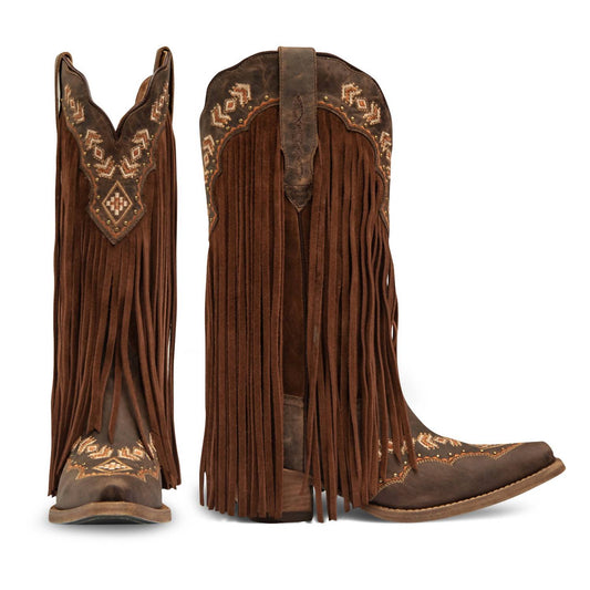 Buck & Brana - Women's Franny Leather Cowgirl Boots