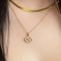 Starlette - Women's Cancer Necklace With Beautiful Cz Adornment
