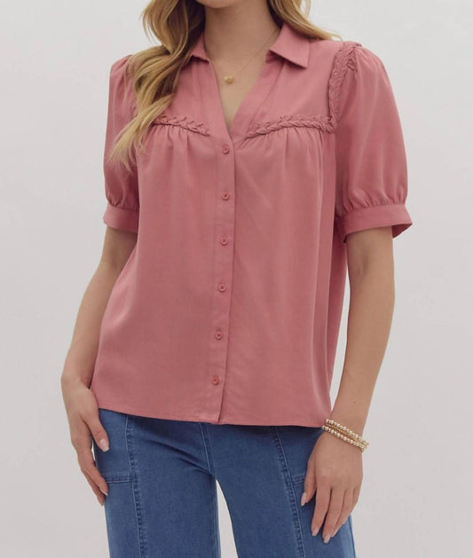 Entro - Braided Trim Top