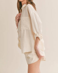 Sage The Label - Clementine Crush Cutout Back Shirt