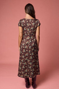 Papermoon - Floral Puff Sleeve Midi Dress