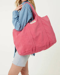 Rivedroite Paris Women's Marcel Shopper Tote Bag in melrose pink - women's bag - alternate view