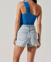 ASTR Brie Sweater in blue - women's tank top - view 6